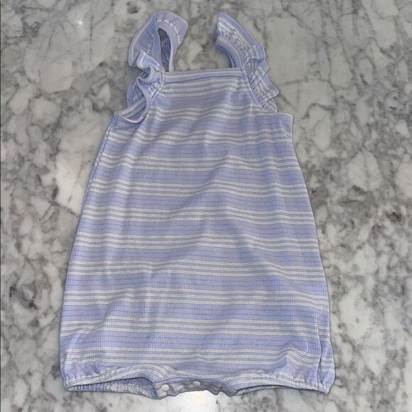 Mabel + Honey Striped Sleeveless Baby Romper 18M